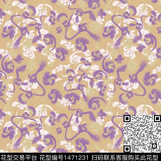 花卉年轻女性小碎花数码印花华亿平台下载（图片编号: 1471231） - 瓦栏（Walan）