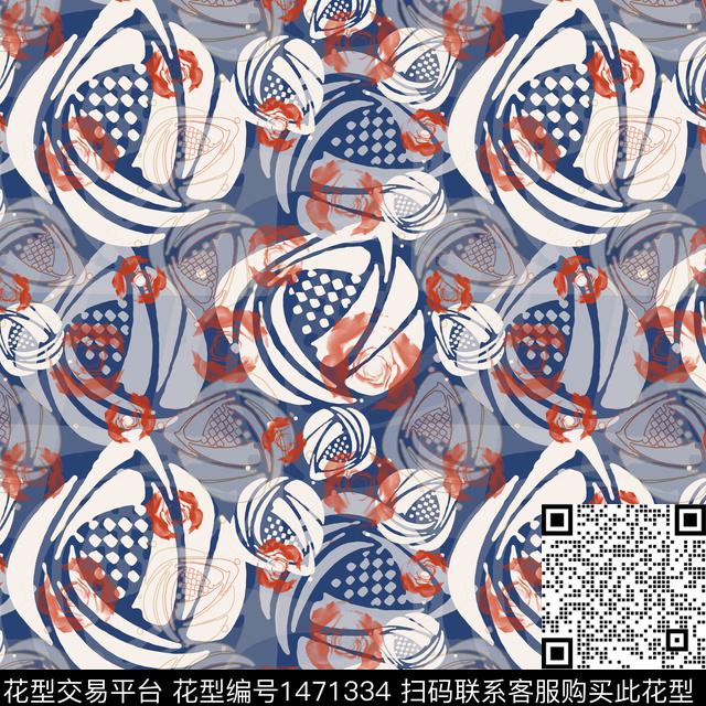 花卉小碎花红玫瑰数码印花华亿平台下载（图片编号: 1471334） - 瓦栏（Walan）