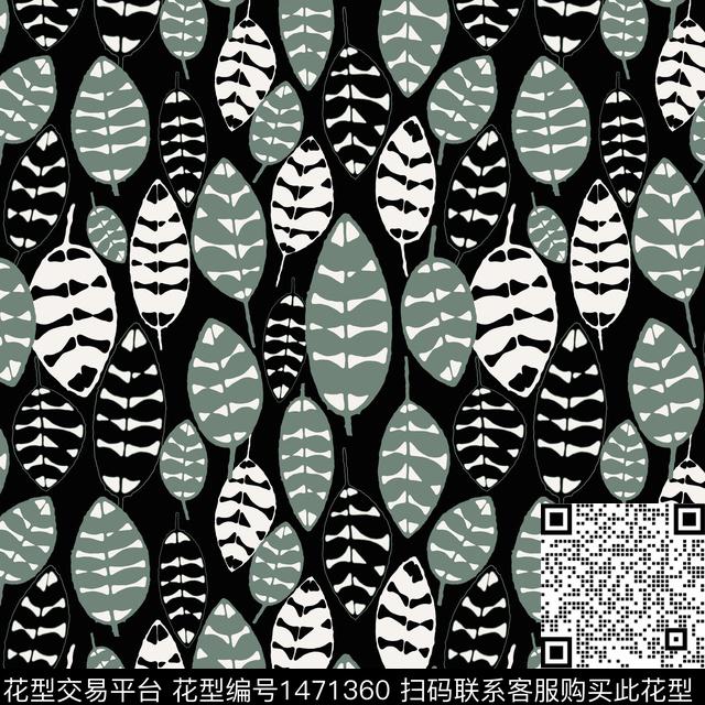 绿植树叶花卉大牌风传统印花华亿平台下载（图片编号: 1471360） - 瓦栏（Walan）