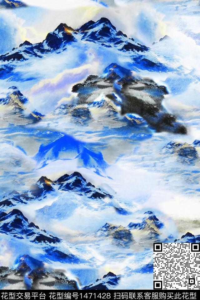 肌理国画审数码印花华亿平台下载（图片编号: 1471428） - 瓦栏（Walan）