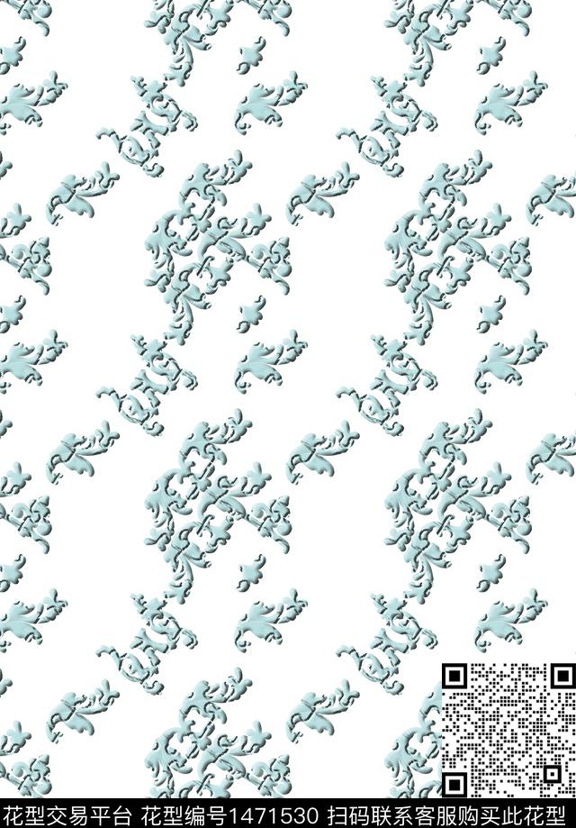 字母几何扎染华亿平台数码印花华亿平台下载（图片编号: 1471530） - 瓦栏（Walan）