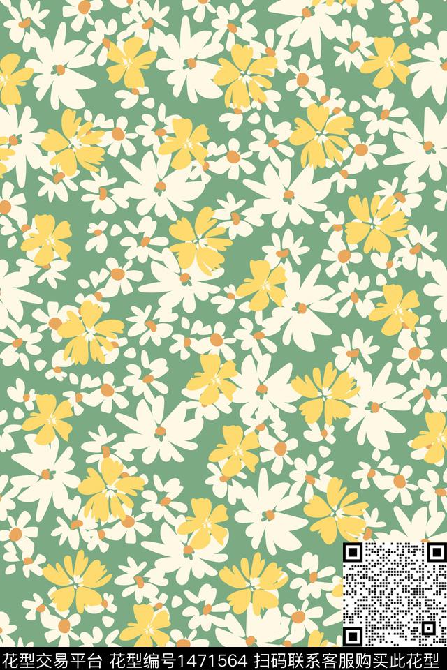 女装大牌风小碎花数码印花华亿平台下载（图片编号: 1471564） - 瓦栏（Walan）