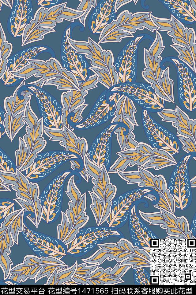 女装民族风大牌风数码印花华亿平台下载（图片编号: 1471565） - 瓦栏（Walan）