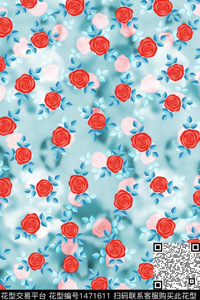 炫彩几何大牌风数码印花华亿平台下载（图片编号: 1471611） - 瓦栏（Walan）