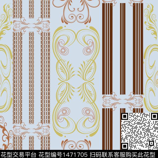 民族风花卉传统花纹传统印花华亿平台下载（图片编号: 1471705） - 瓦栏（Walan）