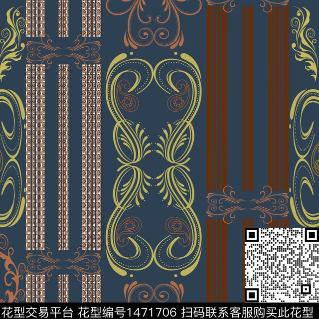 民族风花卉传统花纹传统印花华亿平台下载（图片编号: 1471706） - 瓦栏（Walan）