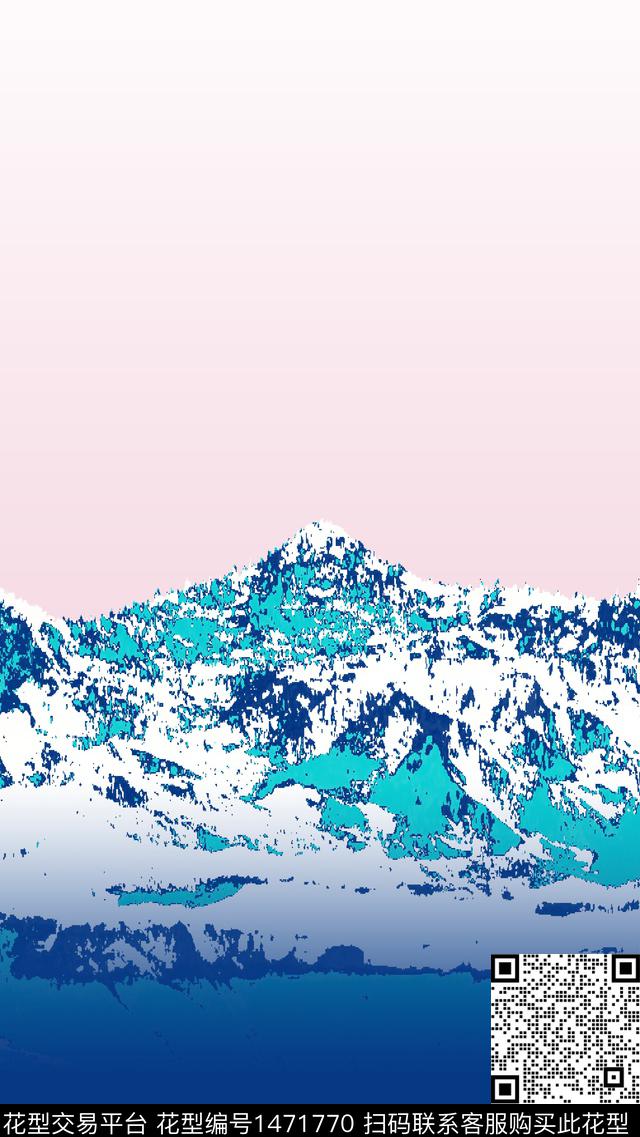 男装定位花时尚休闲数码印花华亿平台下载（图片编号: 1471770） - 瓦栏（Walan）