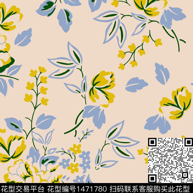 女装花卉年轻女性传统印花华亿平台下载（图片编号: 1471780） - 瓦栏（Walan）