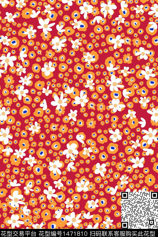 几何女装大牌风数码印花华亿平台下载（图片编号: 1471810） - 瓦栏（Walan）