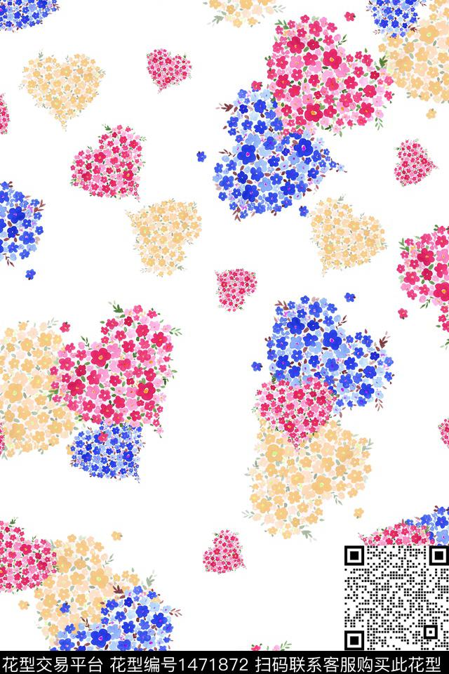 水彩绿植树叶大牌风数码印花华亿平台下载（图片编号: 1471872） - 瓦栏（Walan）