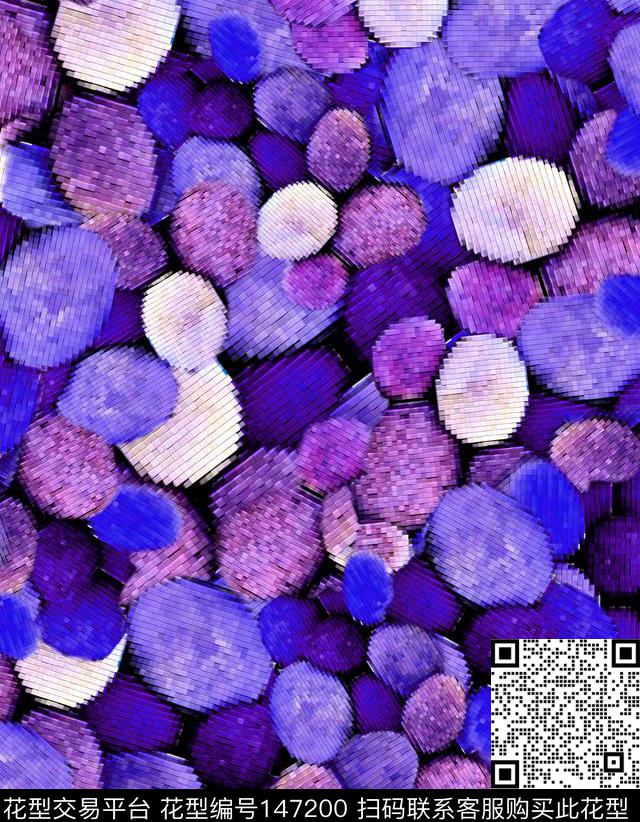 石头特殊效果处理鹅卵石数码印花华亿平台下载（图片编号: 147200） - 瓦栏（Walan）