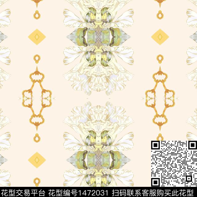 几何男装花卉数码印花华亿平台下载（图片编号: 1472031） - 瓦栏（Walan）