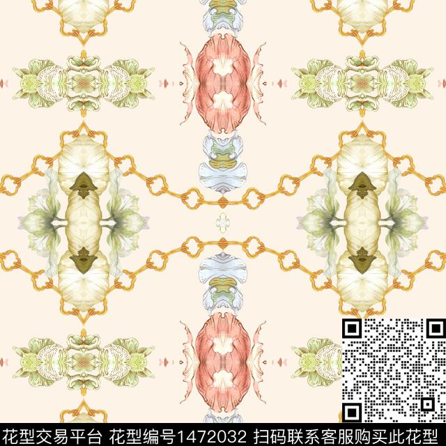 几何男装花卉数码印花华亿平台下载（图片编号: 1472032） - 瓦栏（Walan）