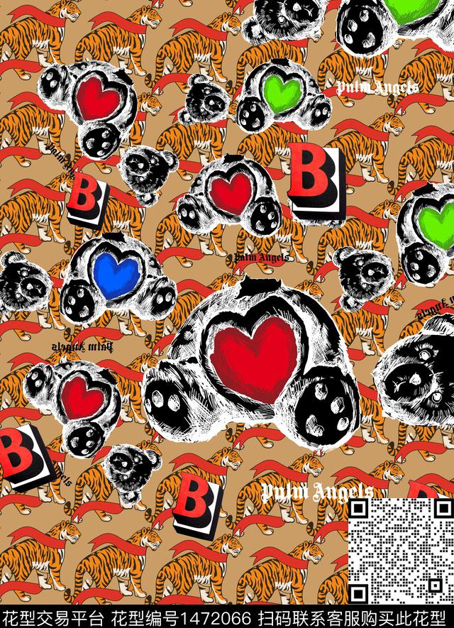 老虎BURBERRY潮牌数码印花华亿平台下载（图片编号: 1472066） - 瓦栏（Walan）