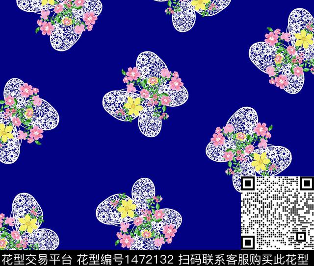数码华亿平台女装花卉数码印花华亿平台下载（图片编号: 1472132） - 瓦栏（Walan）
