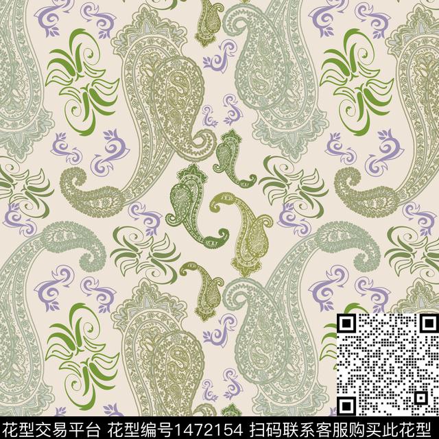 民族风花卉风格化花卉传统印花华亿平台下载（图片编号: 1472154） - 瓦栏（Walan）