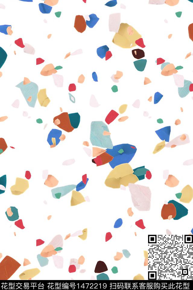 肌理小清新真丝数码印花华亿平台下载（图片编号: 1472219） - 瓦栏（Walan）