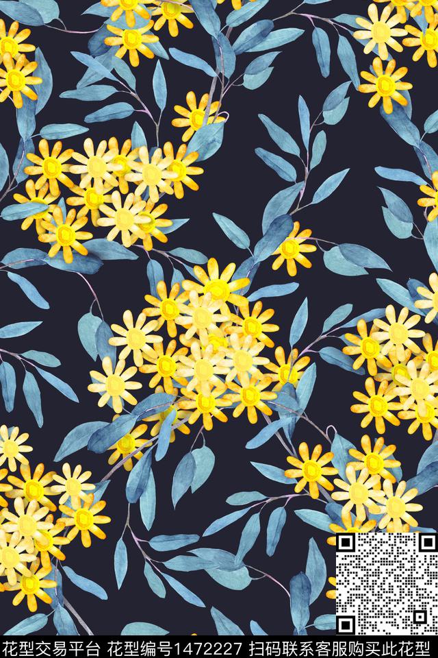 女装花卉小碎花数码印花华亿平台下载（图片编号: 1472227） - 瓦栏（Walan）