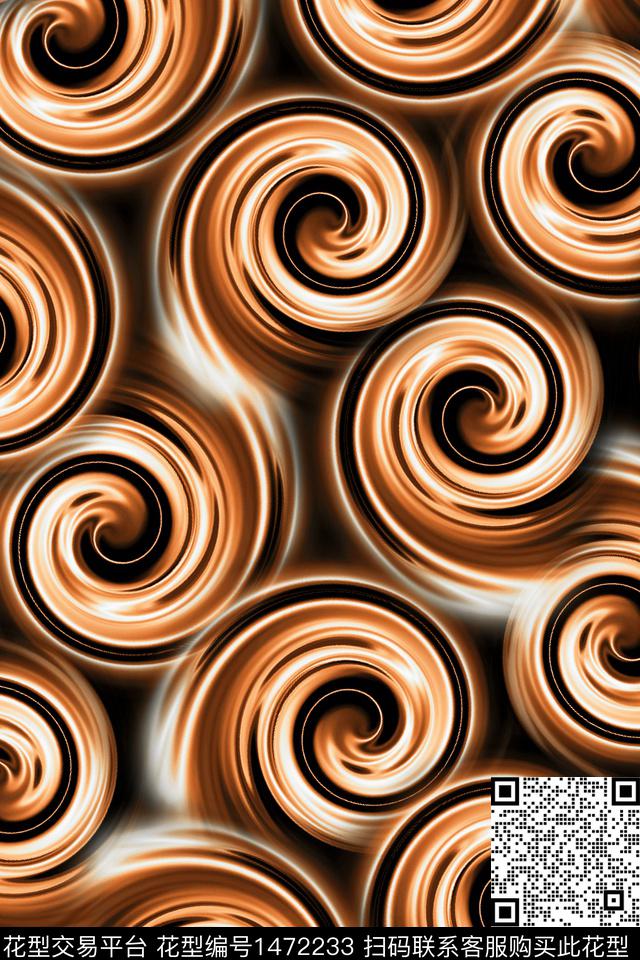 几何抽象中老年数码印花华亿平台下载（图片编号: 1472233） - 瓦栏（Walan）