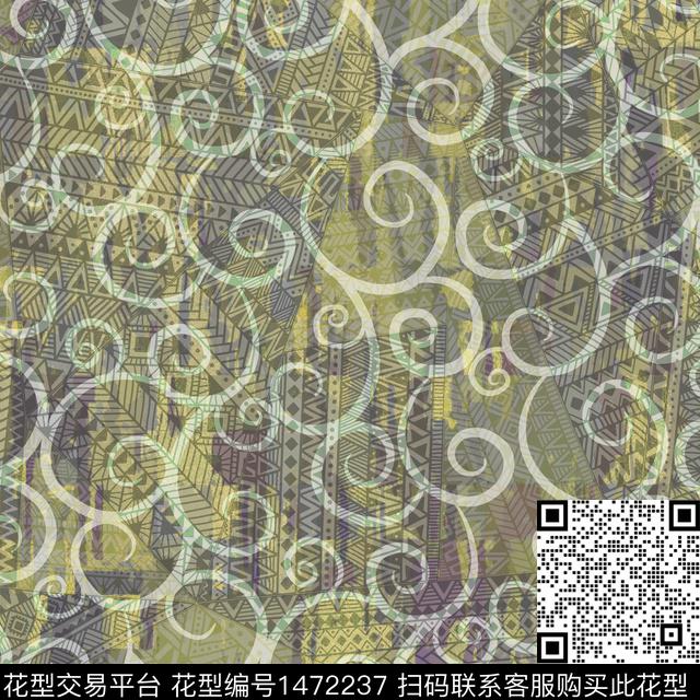 几何数码华亿平台数码印花华亿平台下载（图片编号: 1472237） - 瓦栏（Walan）