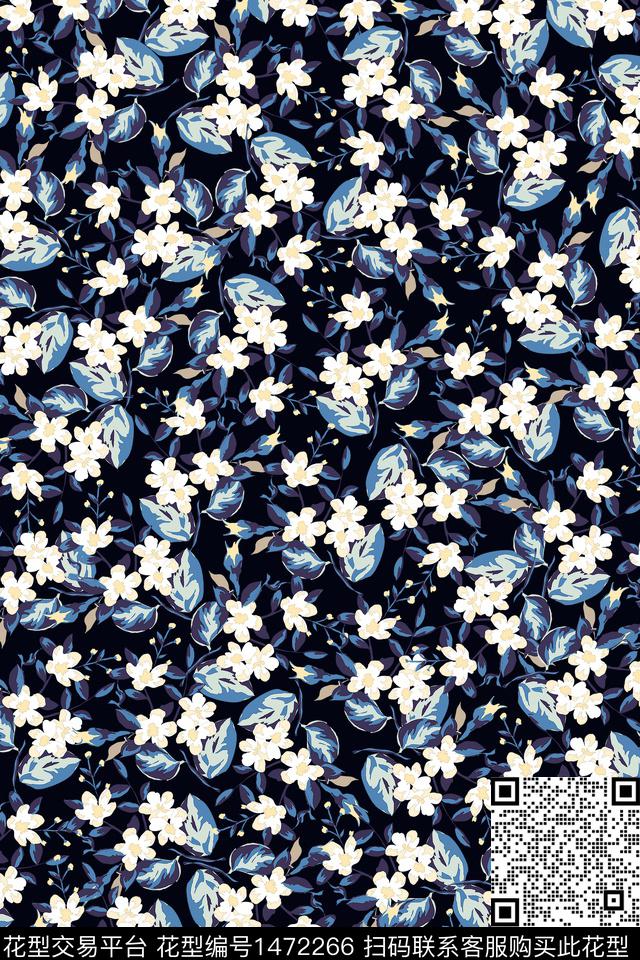女装大牌风小碎花数码印花华亿平台下载（图片编号: 1472266） - 瓦栏（Walan）