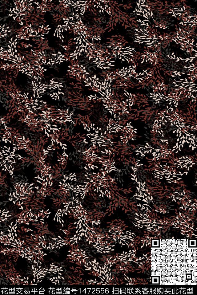 花卉真丝小碎花数码印花华亿平台下载（图片编号: 1472556） - 瓦栏（Walan）