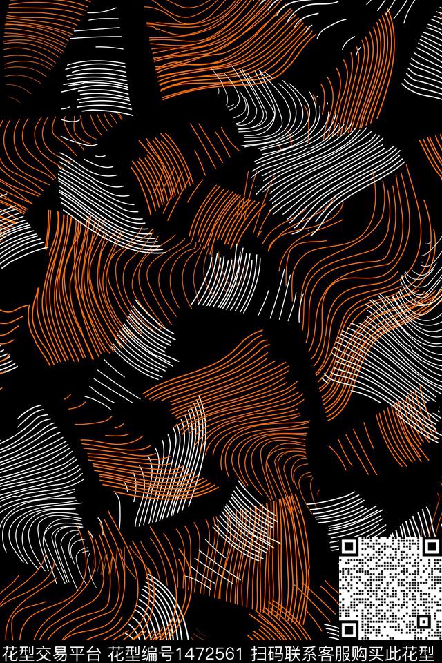 线条几何女装传统印花华亿平台下载（图片编号: 1472561） - 瓦栏（Walan）