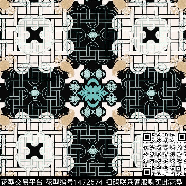 民族风花卉传统花纹传统印花华亿平台下载（图片编号: 1472574） - 瓦栏（Walan）