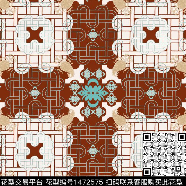 民族风花卉传统花纹传统印花华亿平台下载（图片编号: 1472575） - 瓦栏（Walan）