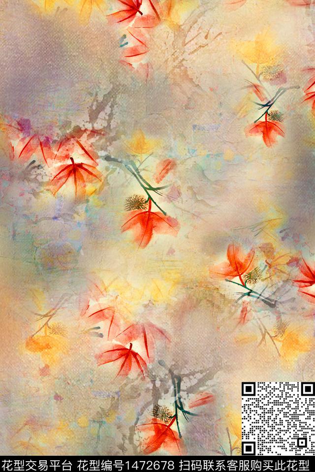 数码华亿平台女装香云纱数码印花华亿平台下载（图片编号: 1472678） - 瓦栏（Walan）