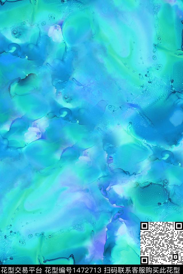 水彩肌理女装数码印花华亿平台下载（图片编号: 1472713） - 瓦栏（Walan）