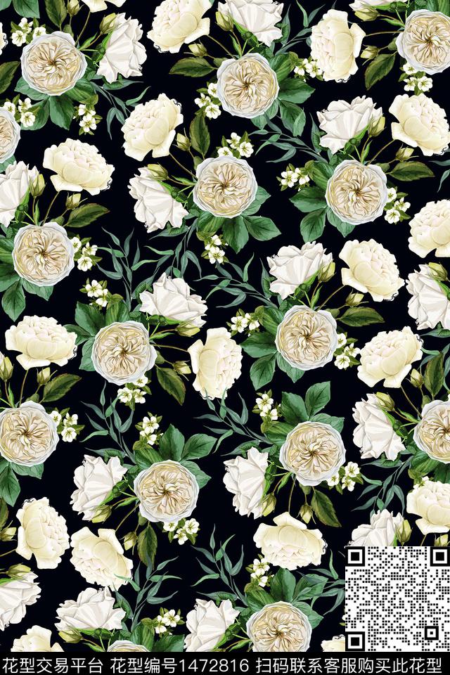 女装大牌风小碎花数码印花华亿平台下载（图片编号: 1472816） - 瓦栏（Walan）