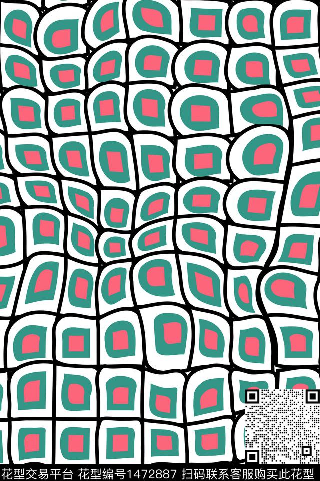 童装格子几何传统印花华亿平台下载（图片编号: 1472887） - 瓦栏（Walan）