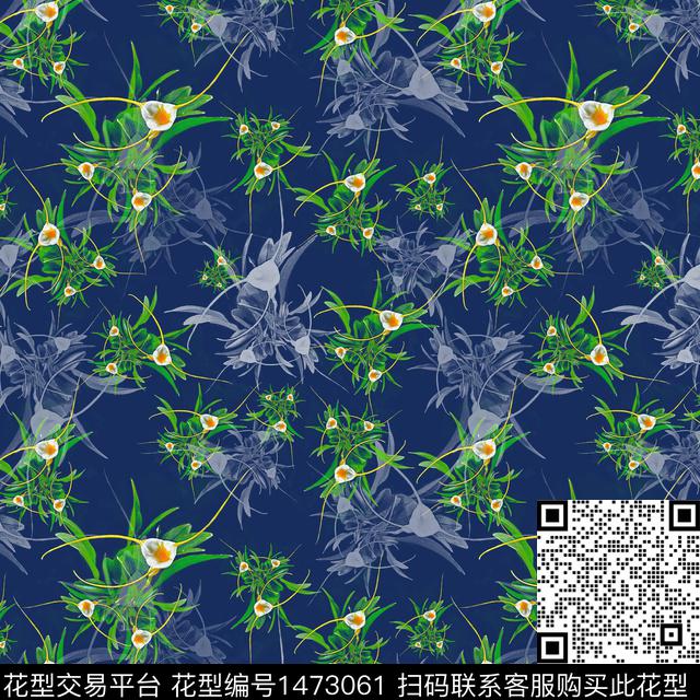 花卉大牌风小碎花数码印花华亿平台下载（图片编号: 1473061） - 瓦栏（Walan）