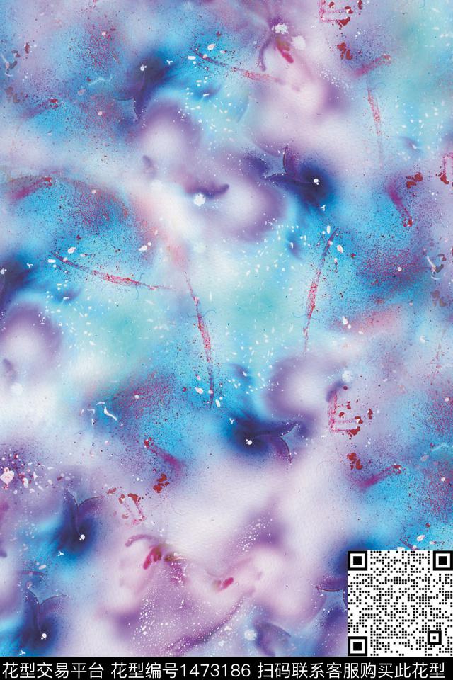 肌理女装年轻女性数码印花华亿平台下载（图片编号: 1473186） - 瓦栏（Walan）