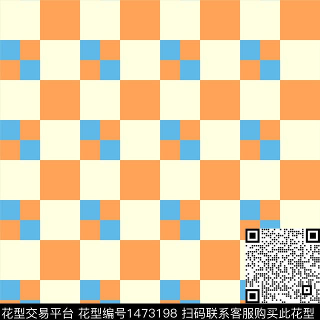 格子几何女装传统印花华亿平台下载（图片编号: 1473198） - 瓦栏（Walan）