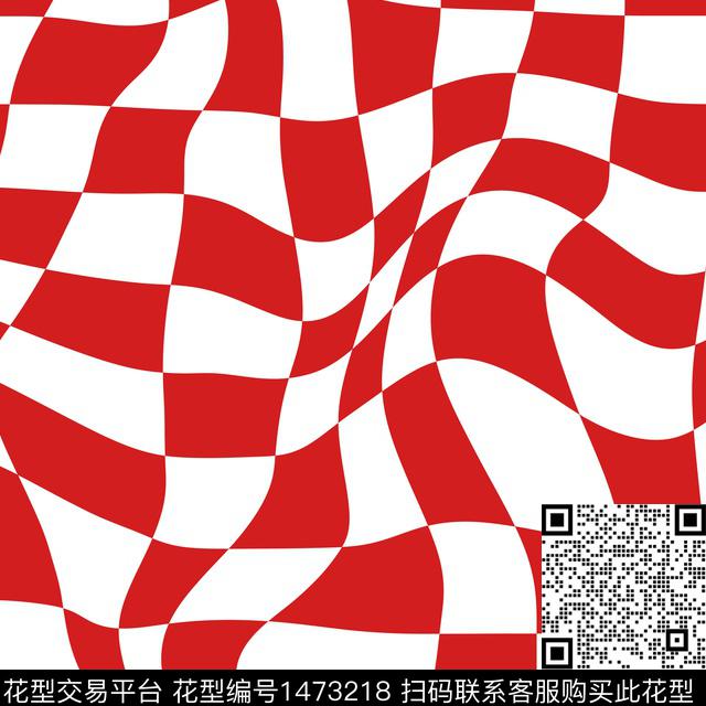 格子几何女装传统印花华亿平台下载（图片编号: 1473218） - 瓦栏（Walan）