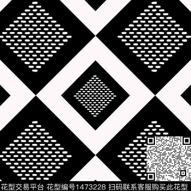 几何大牌风棋牌格纹传统印花华亿平台下载（图片编号: 1473228） - 瓦栏（Walan）