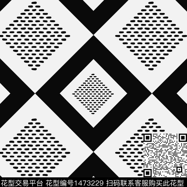 几何大牌风棋牌格纹传统印花华亿平台下载（图片编号: 1473229） - 瓦栏（Walan）