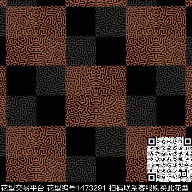 几何大牌风棋牌格纹传统印花华亿平台下载（图片编号: 1473291） - 瓦栏（Walan）