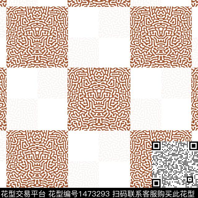 几何大牌风棋牌格纹传统印花华亿平台下载（图片编号: 1473293） - 瓦栏（Walan）