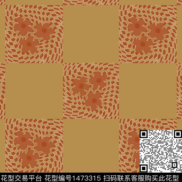 几何大牌风棋牌格纹传统印花华亿平台下载（图片编号: 1473315） - 瓦栏（Walan）