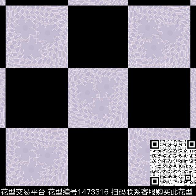 几何大牌风棋牌格纹传统印花华亿平台下载（图片编号: 1473316） - 瓦栏（Walan）