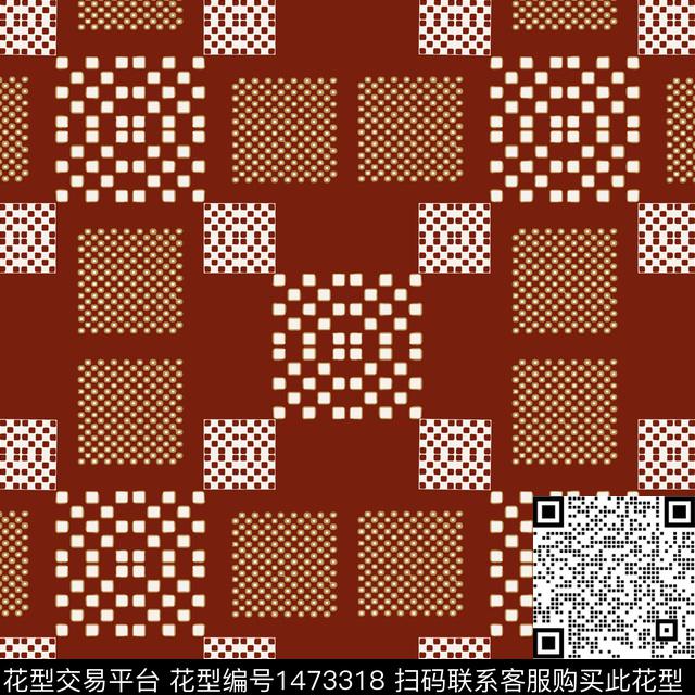 几何大牌风棋牌格纹传统印花华亿平台下载（图片编号: 1473318） - 瓦栏（Walan）