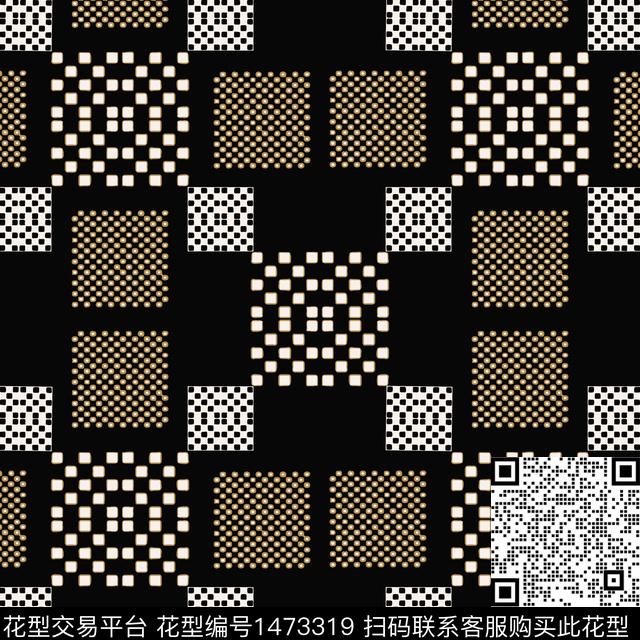 几何大牌风棋牌格纹传统印花华亿平台下载（图片编号: 1473319） - 瓦栏（Walan）