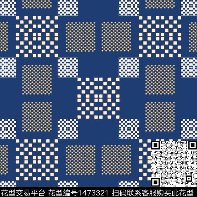 几何大牌风棋牌格纹传统印花华亿平台下载（图片编号: 1473321） - 瓦栏（Walan）