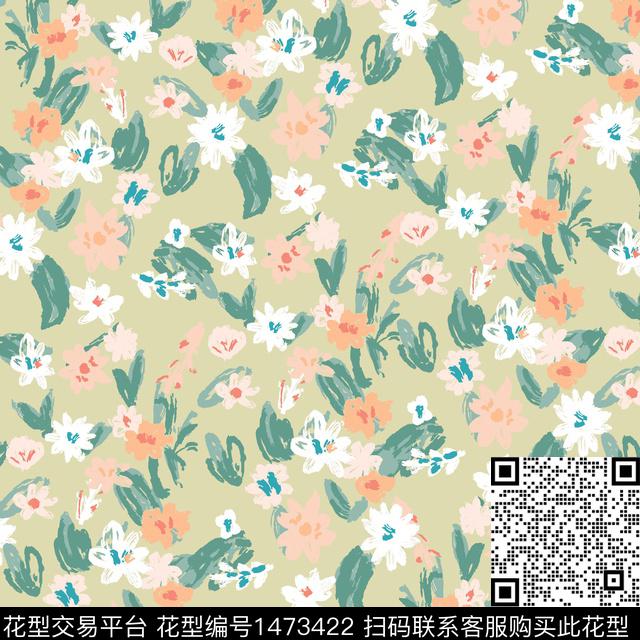 年轻女性大牌风小碎花传统印花华亿平台下载（图片编号: 1473422） - 瓦栏（Walan）