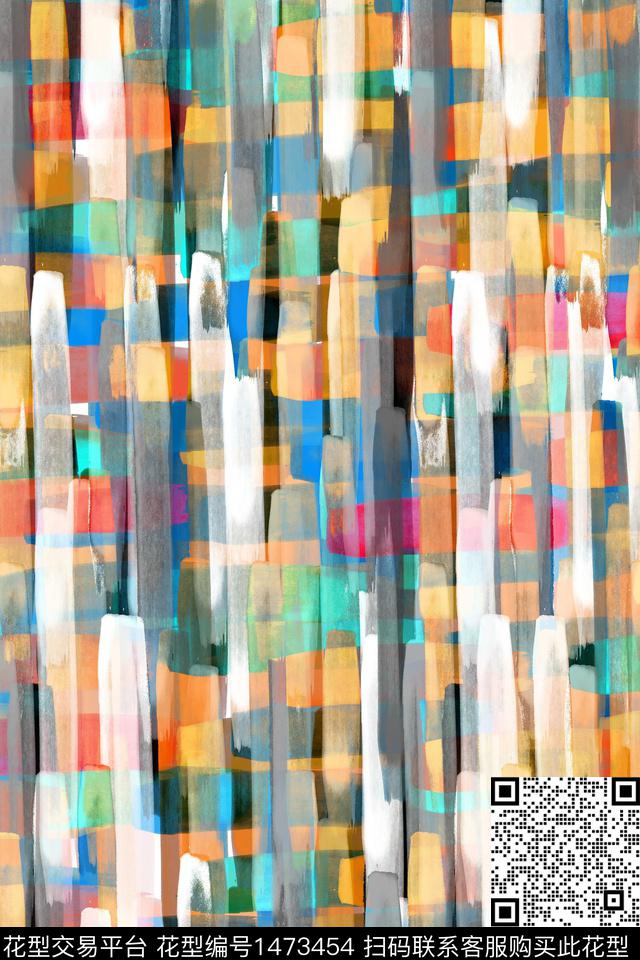 抽象男装户外家居服数码印花华亿平台下载（图片编号: 1473454） - 瓦栏（Walan）