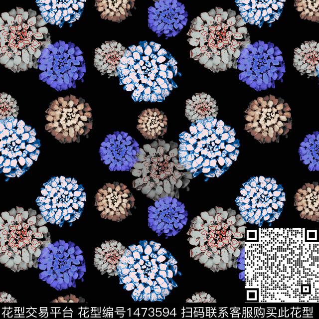 花卉大牌风小碎花传统印花华亿平台下载（图片编号: 1473594） - 瓦栏（Walan）