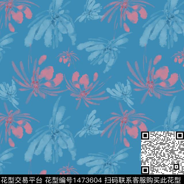 花卉大牌风小碎花数码印花华亿平台下载（图片编号: 1473604） - 瓦栏（Walan）